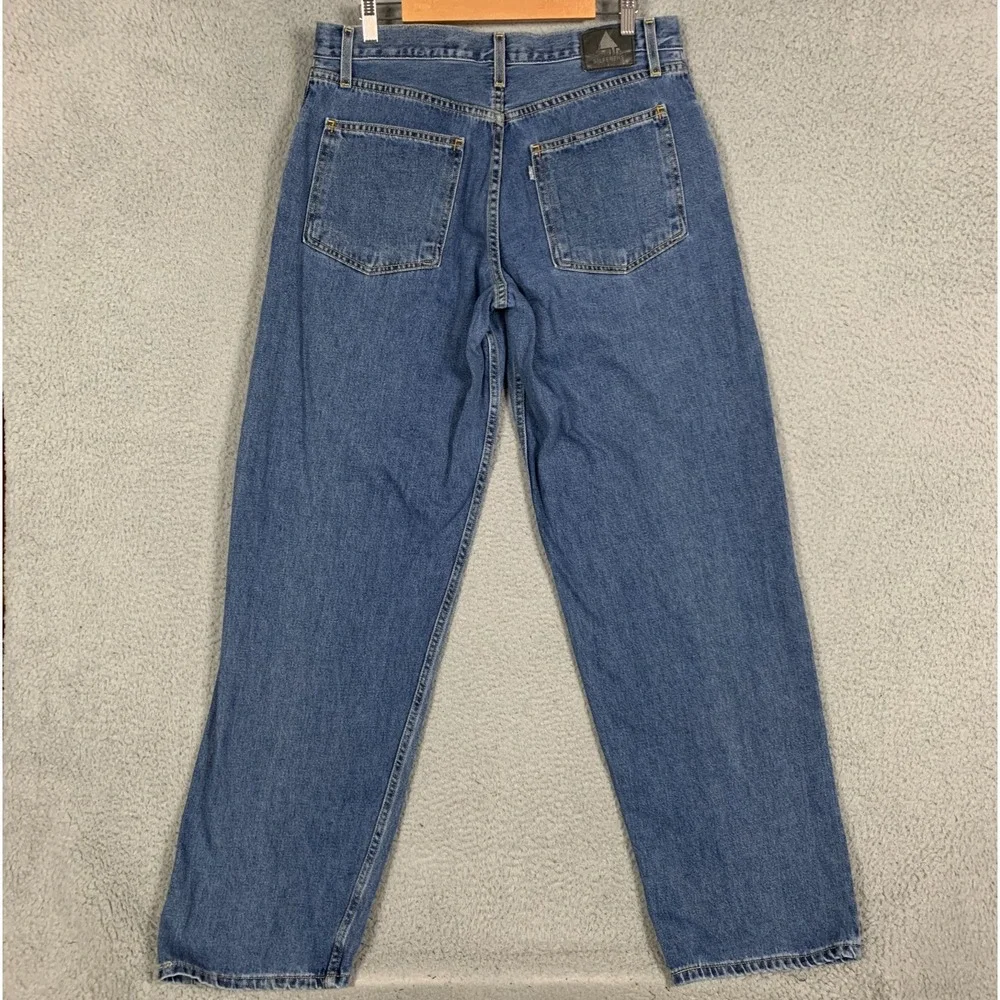 Silver Tab Baggy Jeans Men's 33 x 34 Blue Loose Grunge Hip Hop Skater Y2K Levi's